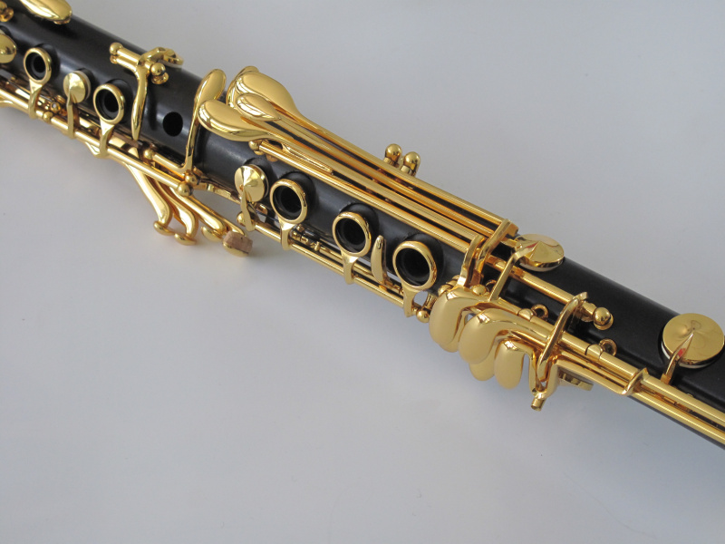 Bb Clarinet Grenadilla Gold Plated 19 Keys-798-CBGG19