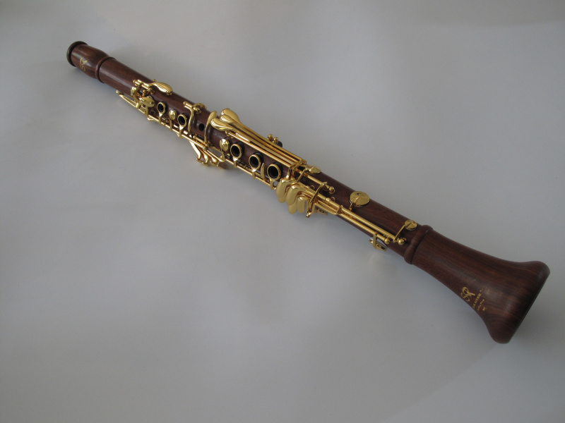 Bb Clarinet Rose Wood Gold Plated 19 Keys-798-CBRG19