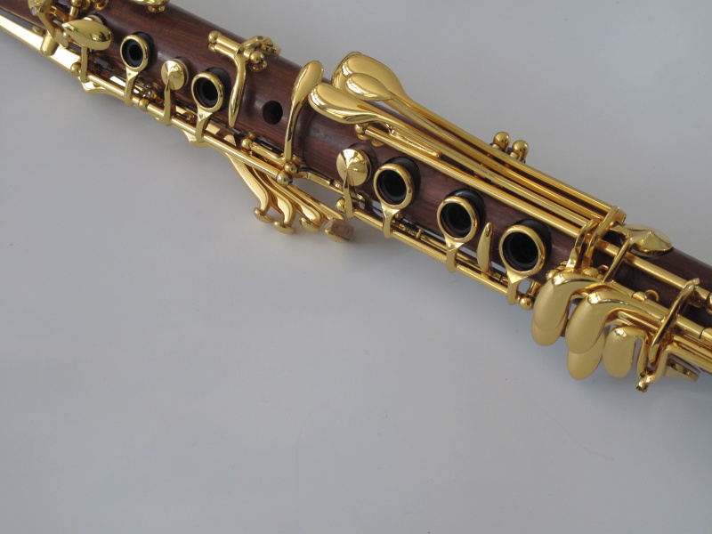 Bb Clarinet Rose Wood Gold Plated 19 Keys-798-CBRG19