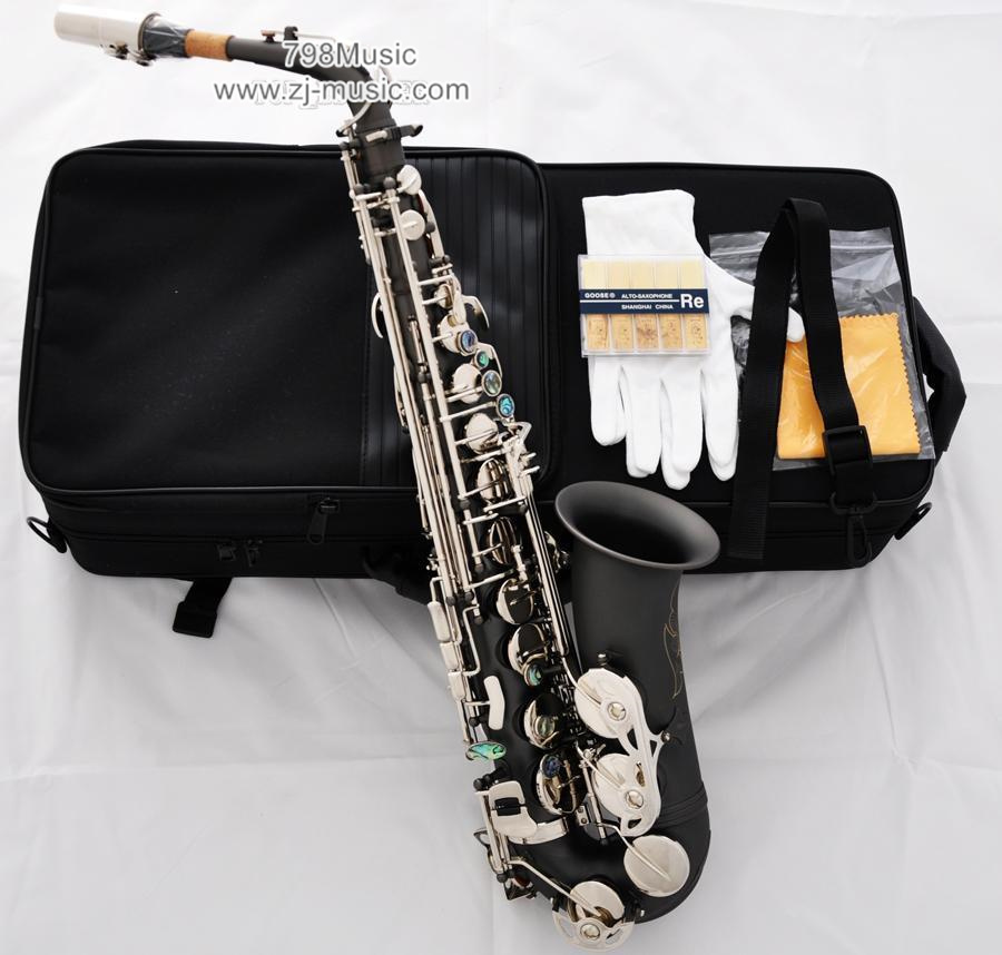 Eb Alto Saxophone Satin Black Nickel Silver