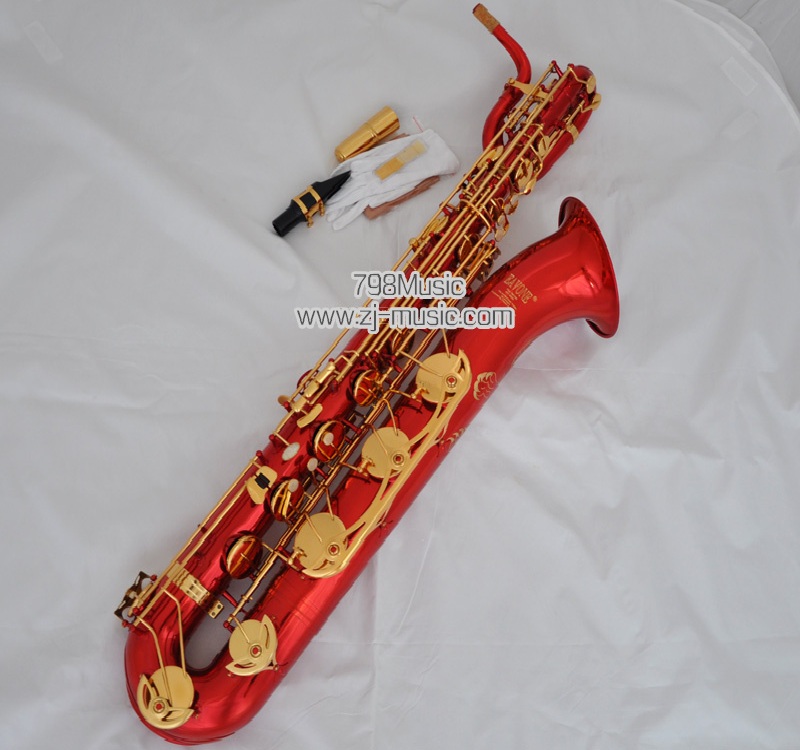 Eb Baritone Saxophone-Red Lacquer-798-SBRL