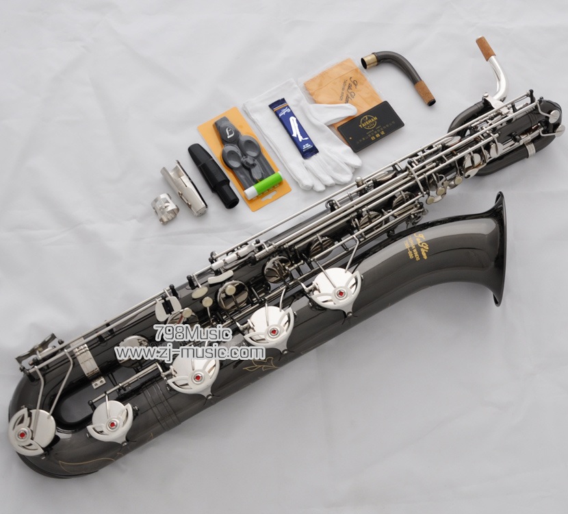 Eb Baritone Saxophone-Black Nickel-Silver Plated-798-SBBNS