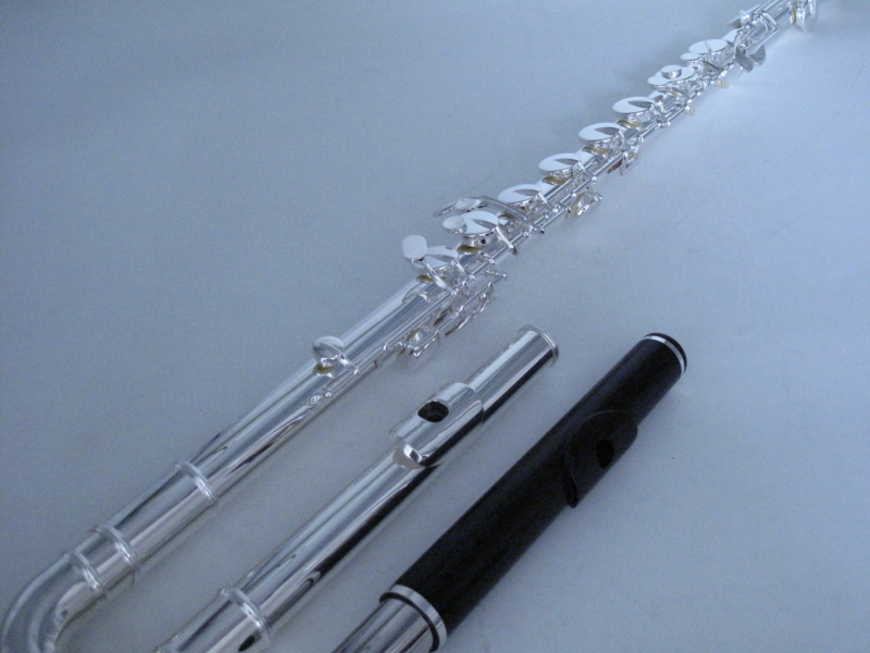 Bass Flute-Wood Headjoint-Silver Plated-798-MBW-S