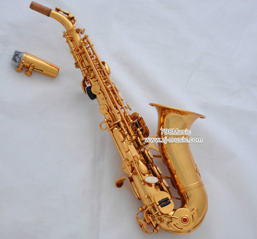 Bb Soprano Saxophone Electrophoresis Gold-Pearl Shell