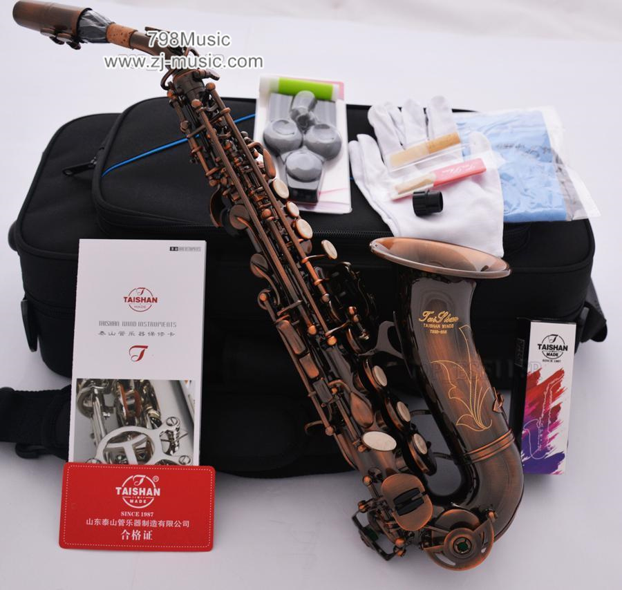 Bb Soprano Saxophone Red Antique-Pearl Shell