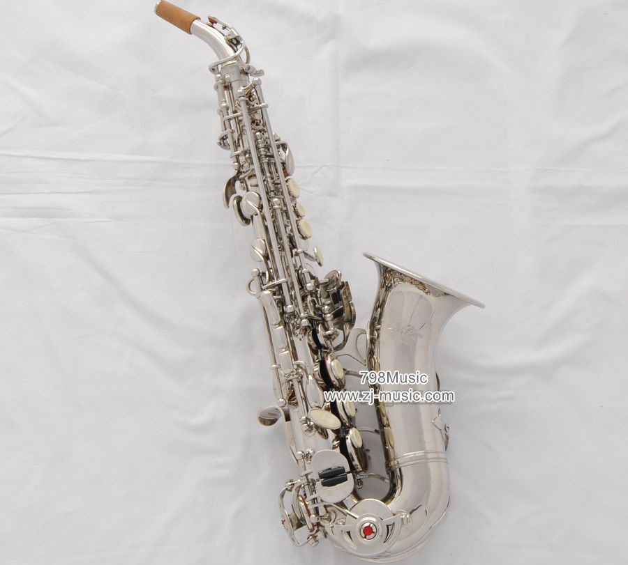 Bb Soprano Saxophone Silver Plated-Pearl Shell