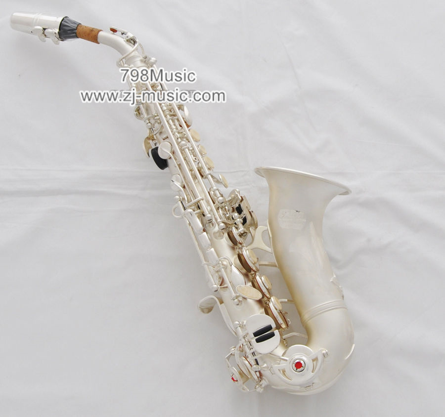 Bb Soprano Saxophone Satin Silver-Pearl Shell