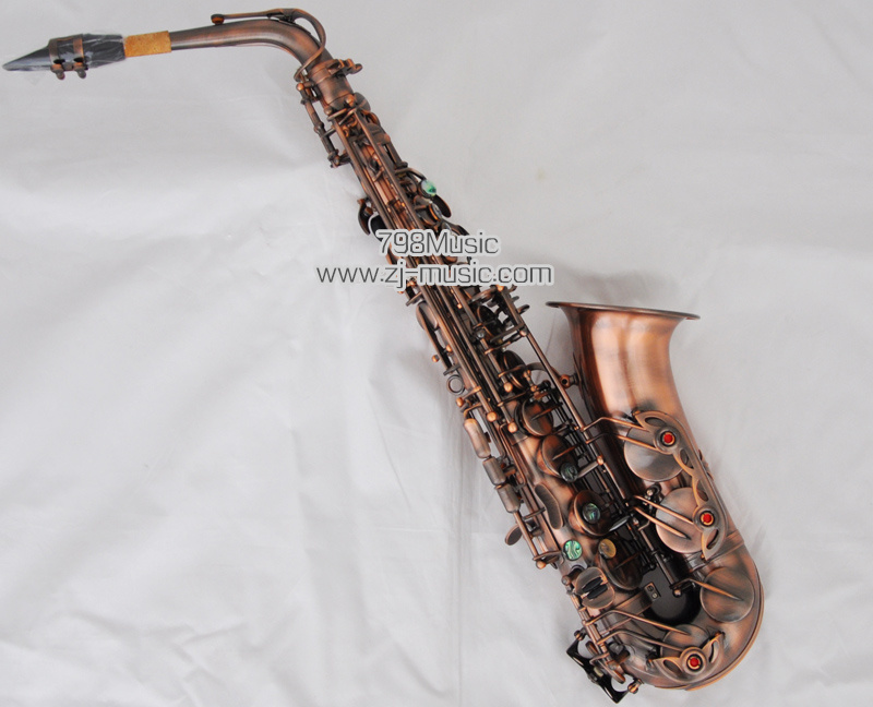 Eb Alto Saxophone Red Antique