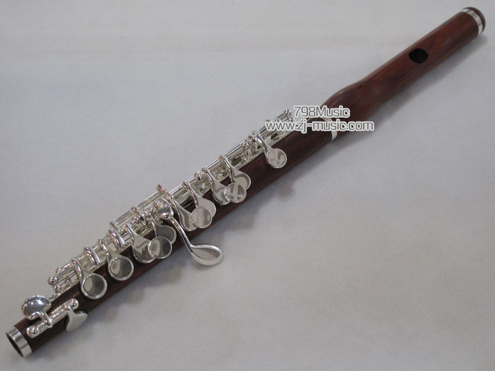 Rose Wood Piccolo-Silver Plated Keys-798-WP-RS
