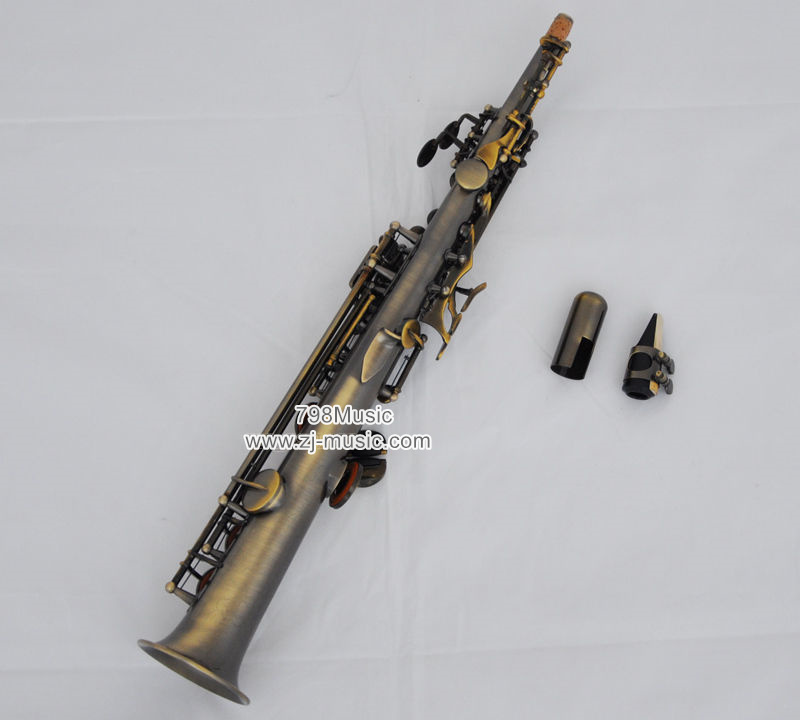 Eb Sopranino Saxophone Antique Brass-Abalone Shell