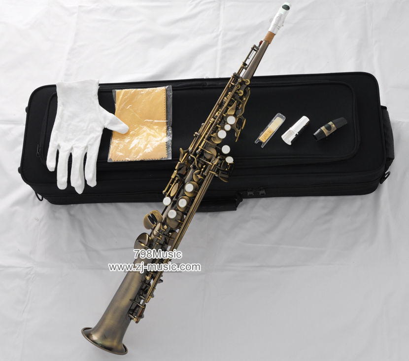Bb Soprano Saxophone Antique-Pearl Shell-Straight