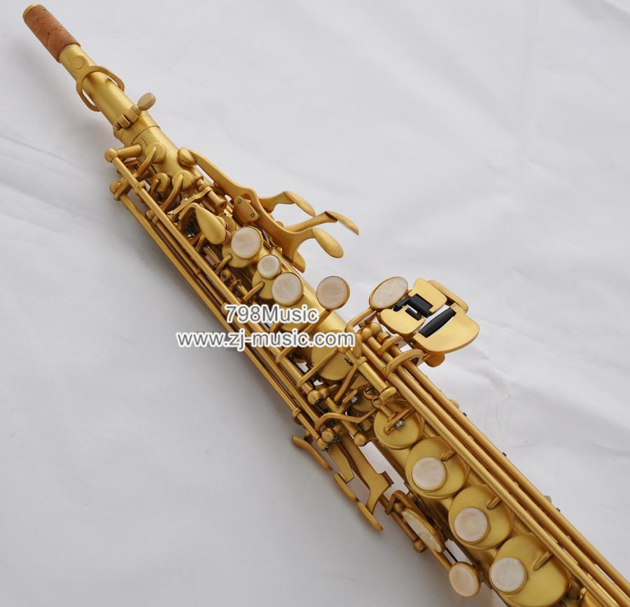 Bb Soprano Saxophone Yellow Antique-Pearl Shell-2 Necks